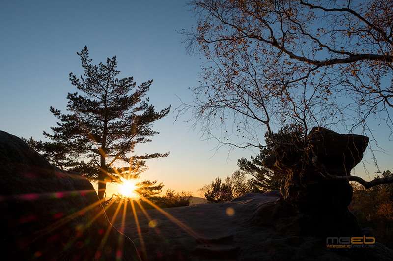 Elbsandsteingebirge 15102017 Sunset1