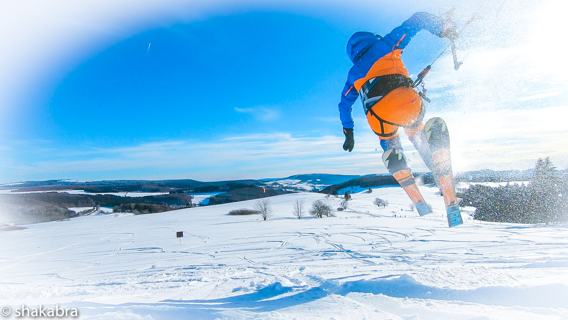 Snowkiten an der Wasserrkuppe 2019