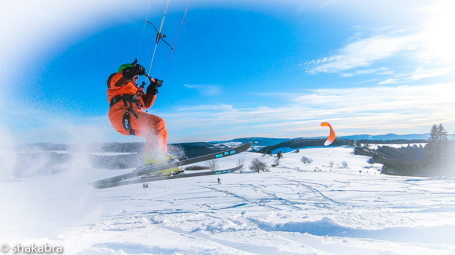 Snowkiten am Wasserkuppe 2019