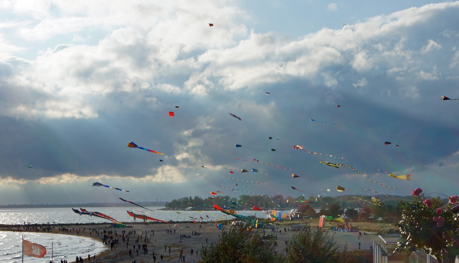 Drachenfest Fehmarn Südstrand Oktober 2019