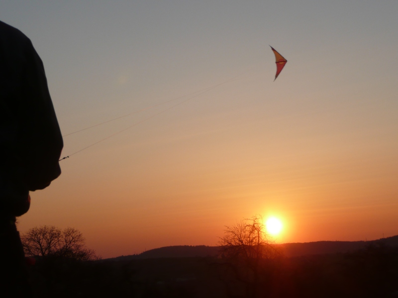 Positron im Sonnenuntergang, 24.3.2020